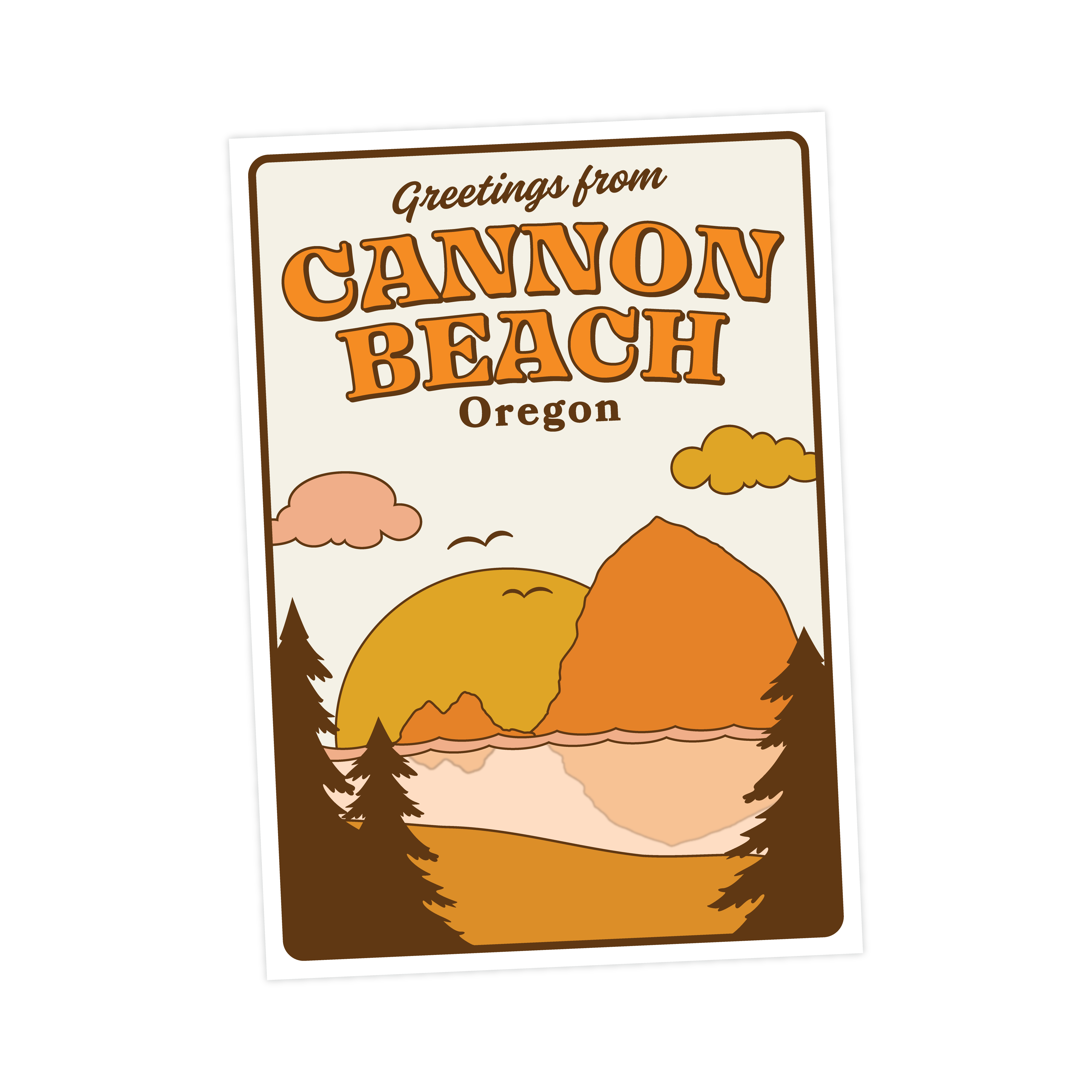 Wild Child Brand - Venta al por mayor Tarjeta postal - Postal de Saludos desde Cannon Beach1