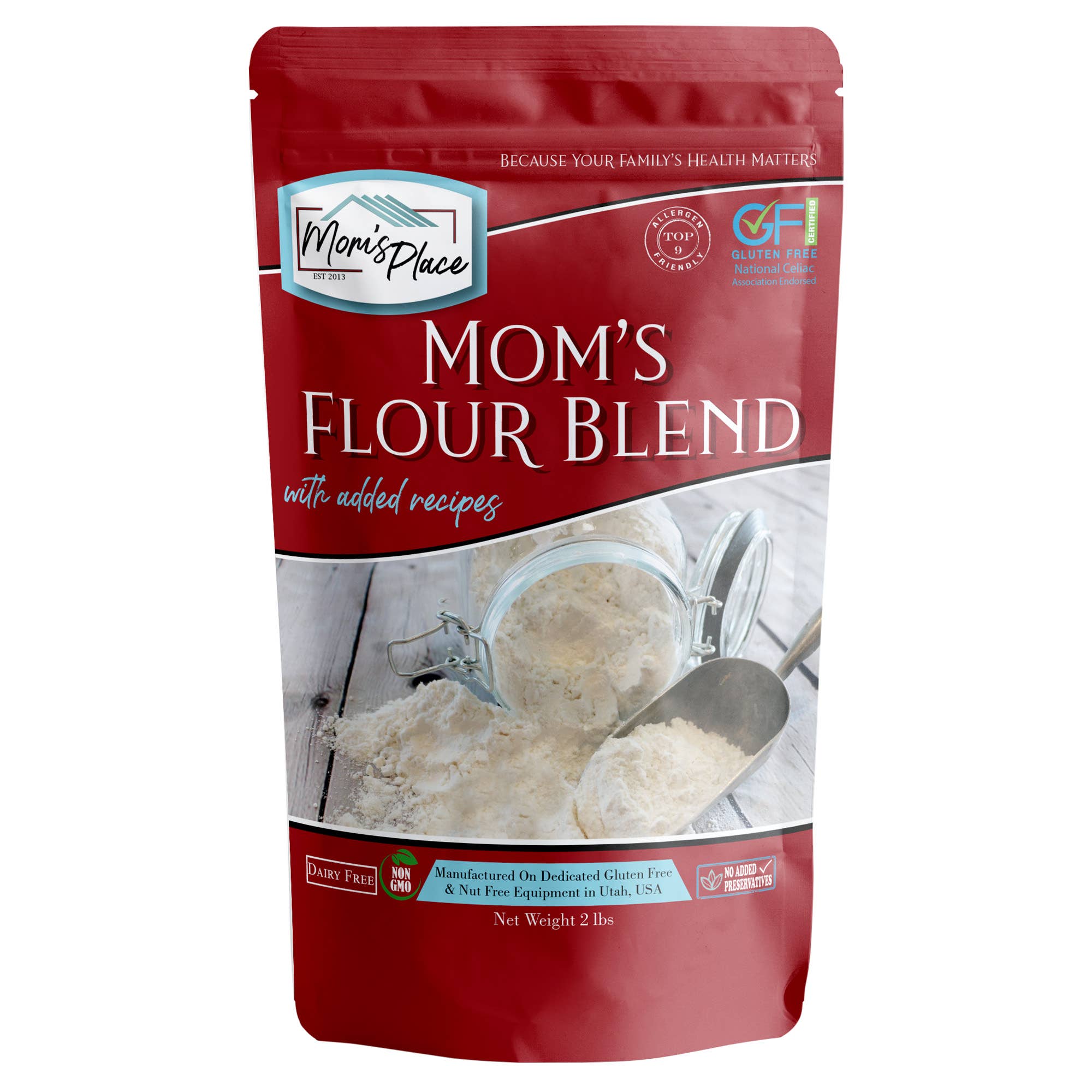 Mom's Place Gluten Free - Vente Farines - Mélange de Farine Sans Gluten Mom's Place - 907 g1