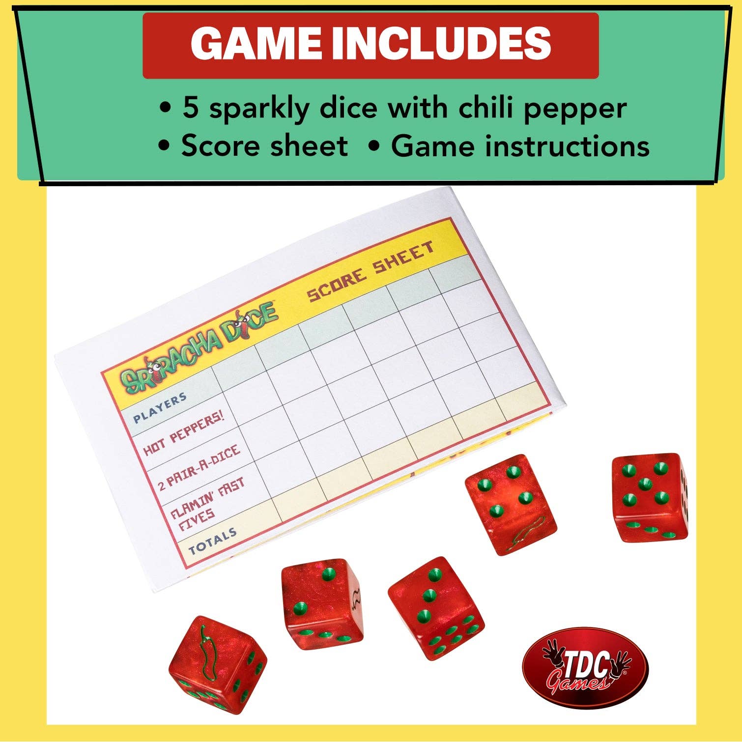Wood Expressions - Wholesale Dice - Sriracha Dice Game4