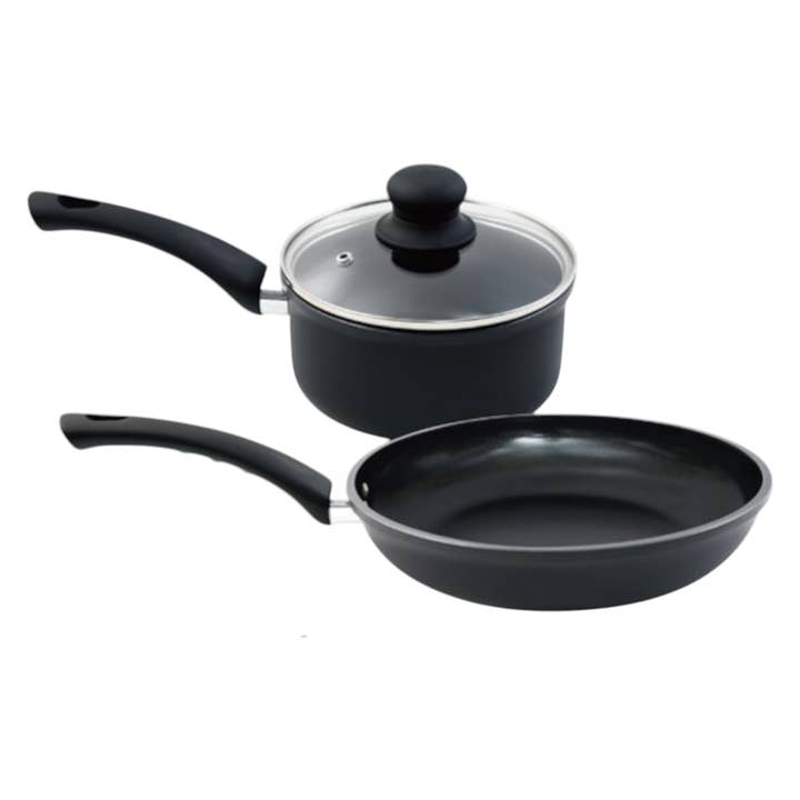 Hell’s Kitchen 1.5-Quart Saucepan and 10-Inch Skillet Set for wholesale by Hell's Kitchen