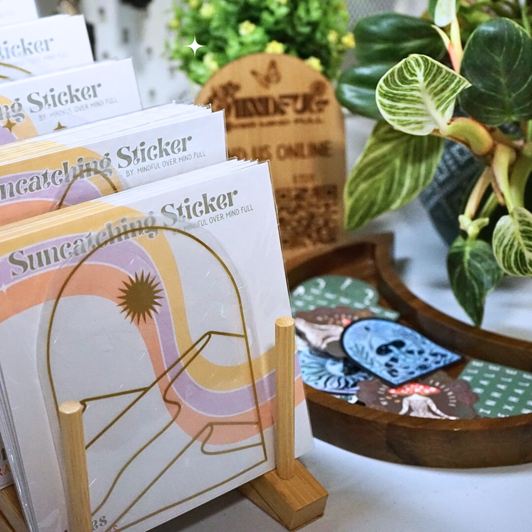 Mindful over Mind Full – wholesale Suncatcher – Mountain Sunset Suncatcher | Rainbow Maker | Window Cling5