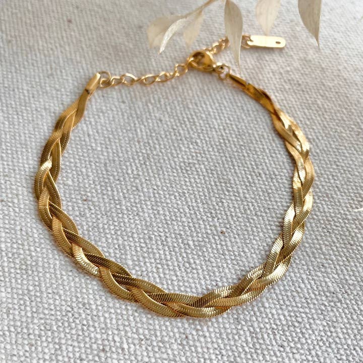 Everyday Braided Chain Bracelet for wholesale by Little Nell Jewellery