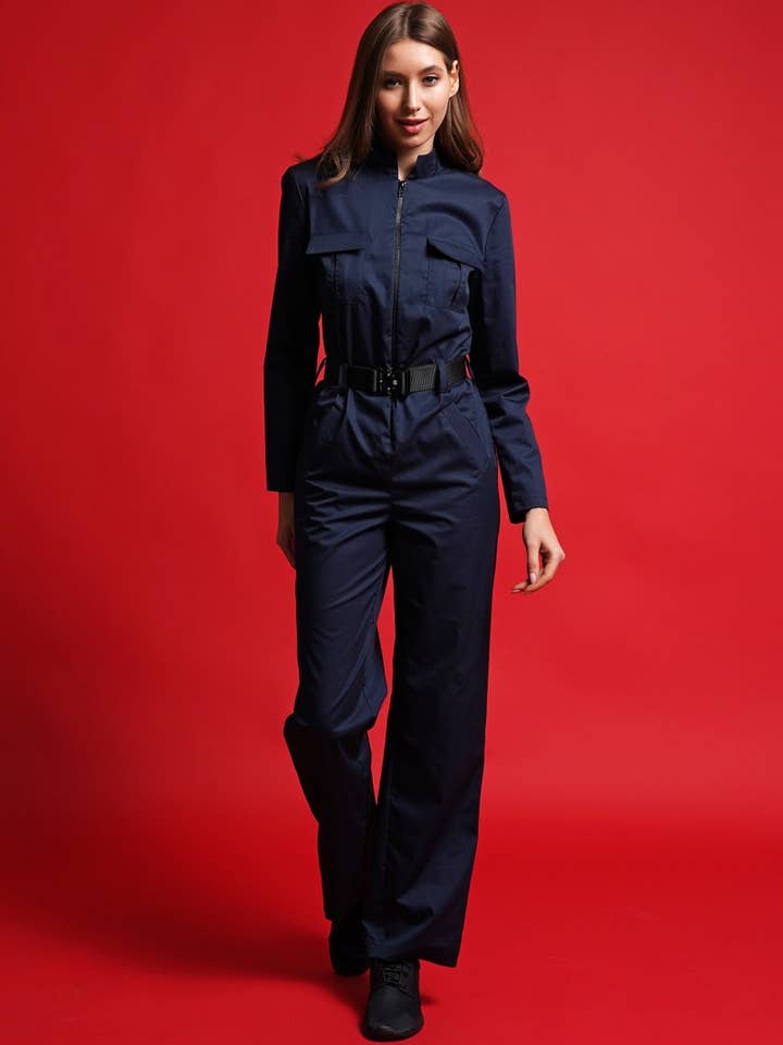MERCES - Vente Combinaison – femme - Combinaisons de femmes militaires, combinaisons en coton bleu pour femmes