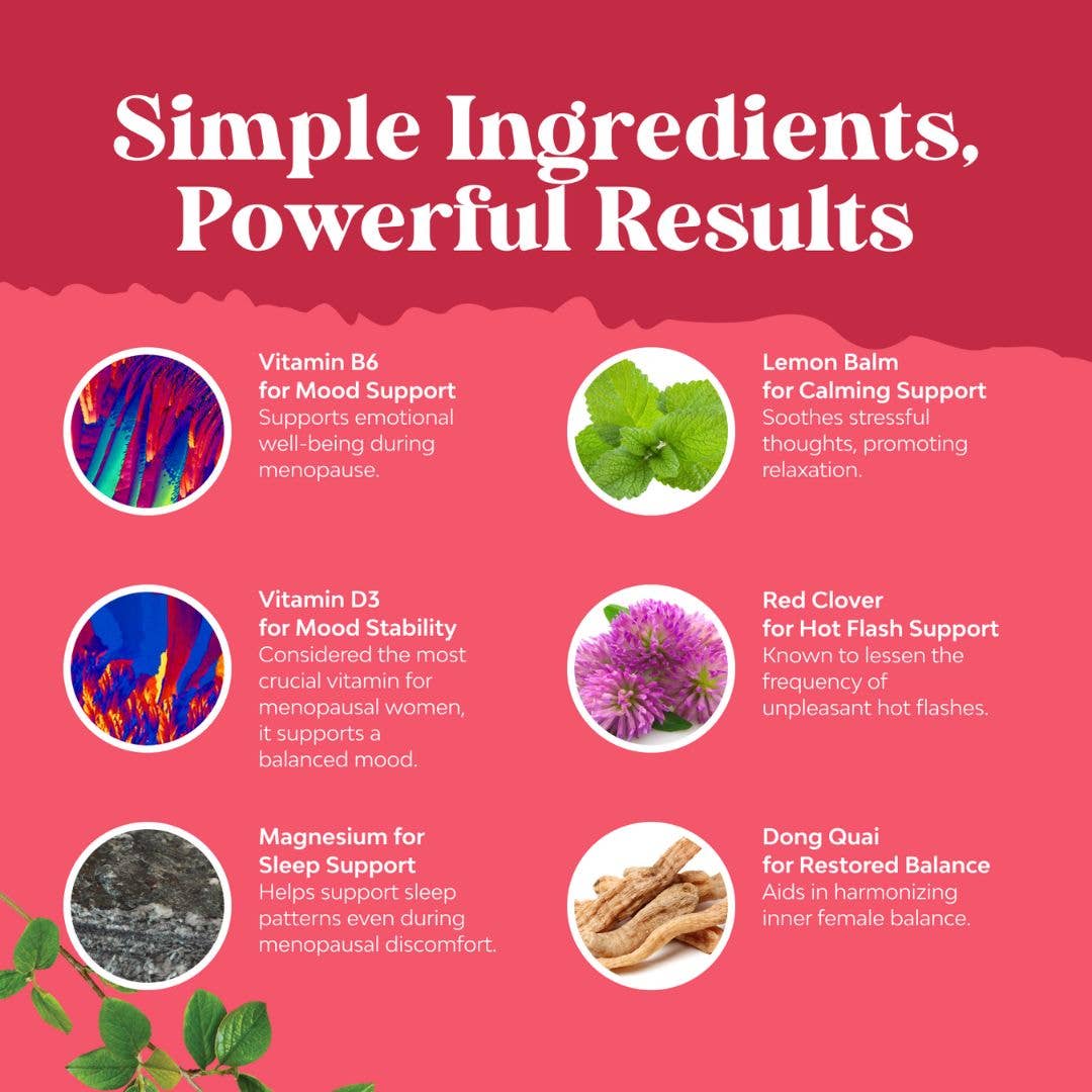 Nature's Craft - Wholesale Oral Supplement/Vitamin - Menopause Support Capsules – Mood & Hormone Balance, 60ct3