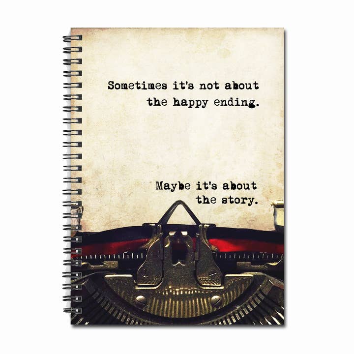 Fly Paper Products - Wholesale Notebook - Not About The Happy Ending, It's About The Story Handmade Notebook