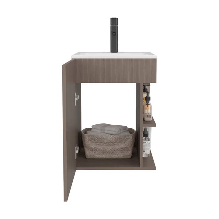 Depot E-Shop - Wholesale Cabinet - Froid Bathroom Vanity, 1 Door, 2 Shelves13