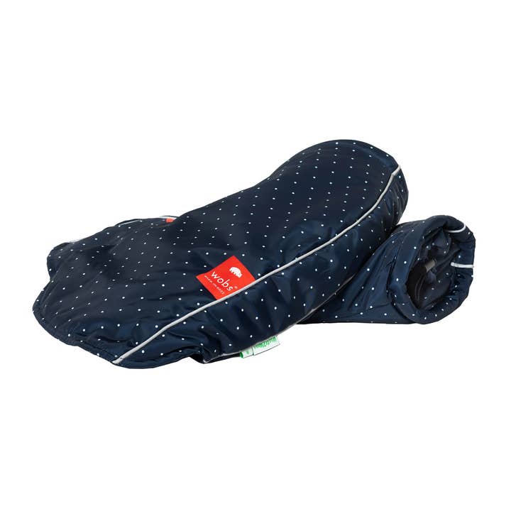 Polka Dots Navy Bike Pogies luvas por atacado de Wobs