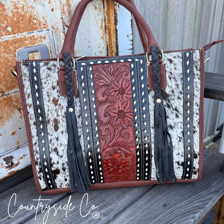 Texas Western Cowhide Bags and More - Wholesale Shoulder Bag - Women's - Primrose Leather Purse5
