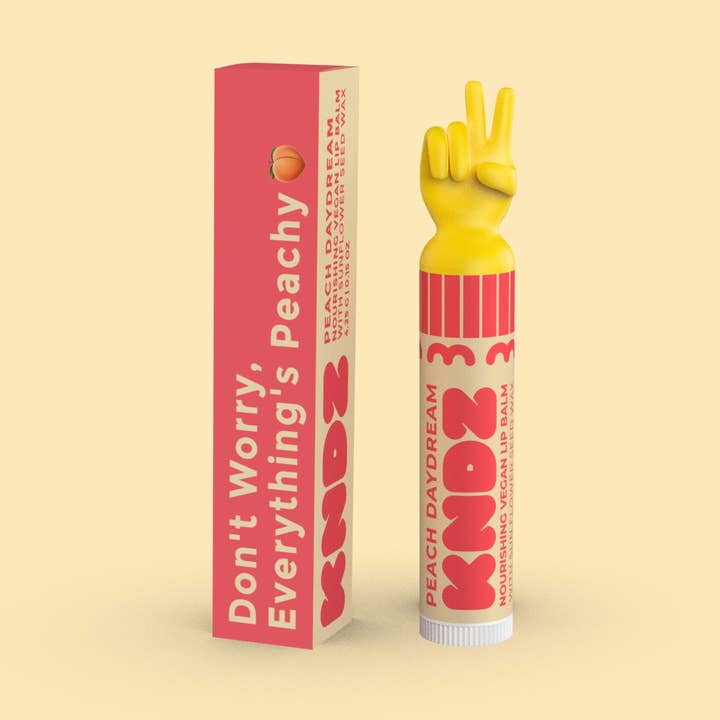 Peace Peach Daydream Vegan Lip Balm for wholesale by KNDZ