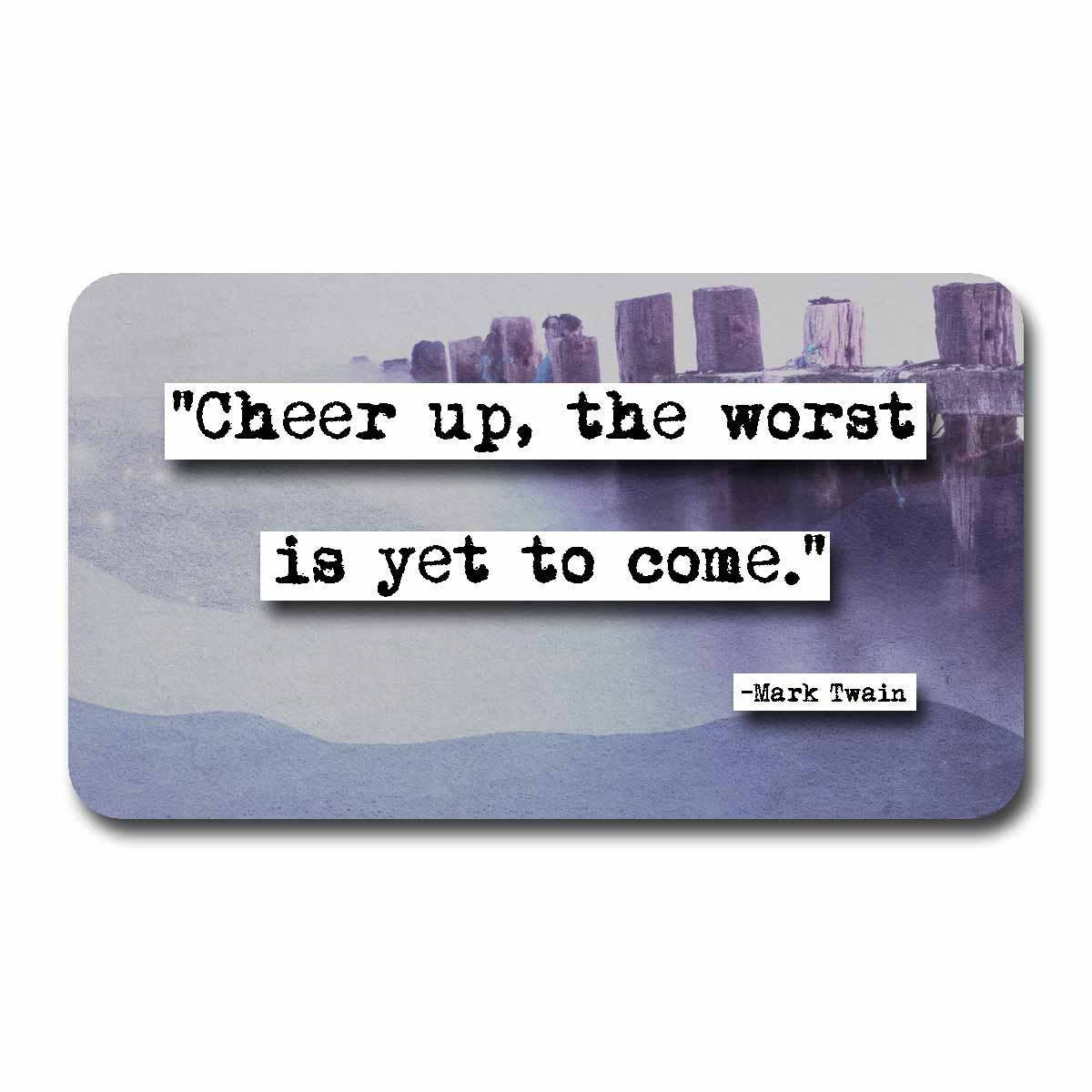 ChicalooKate - Vente Carte de vœux classique - Mark Twain - Mini cartes de citation Pocket Wisdom2