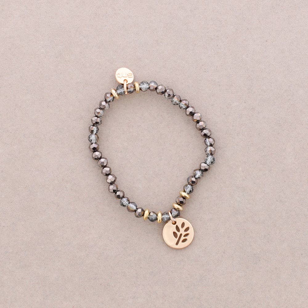 Sonata – wholesale Beaded bracelet – 4Mm Faceted Crystal Elastic Bracelet3