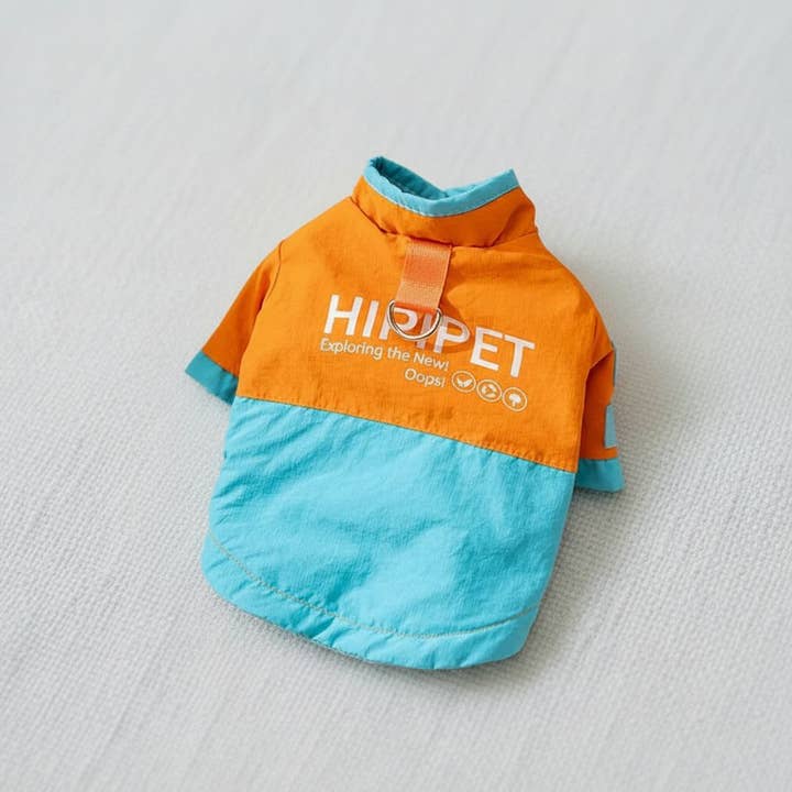 Colorblock Fleece Dog Jacket for Outdoor Adventures for wholesale by kapeit