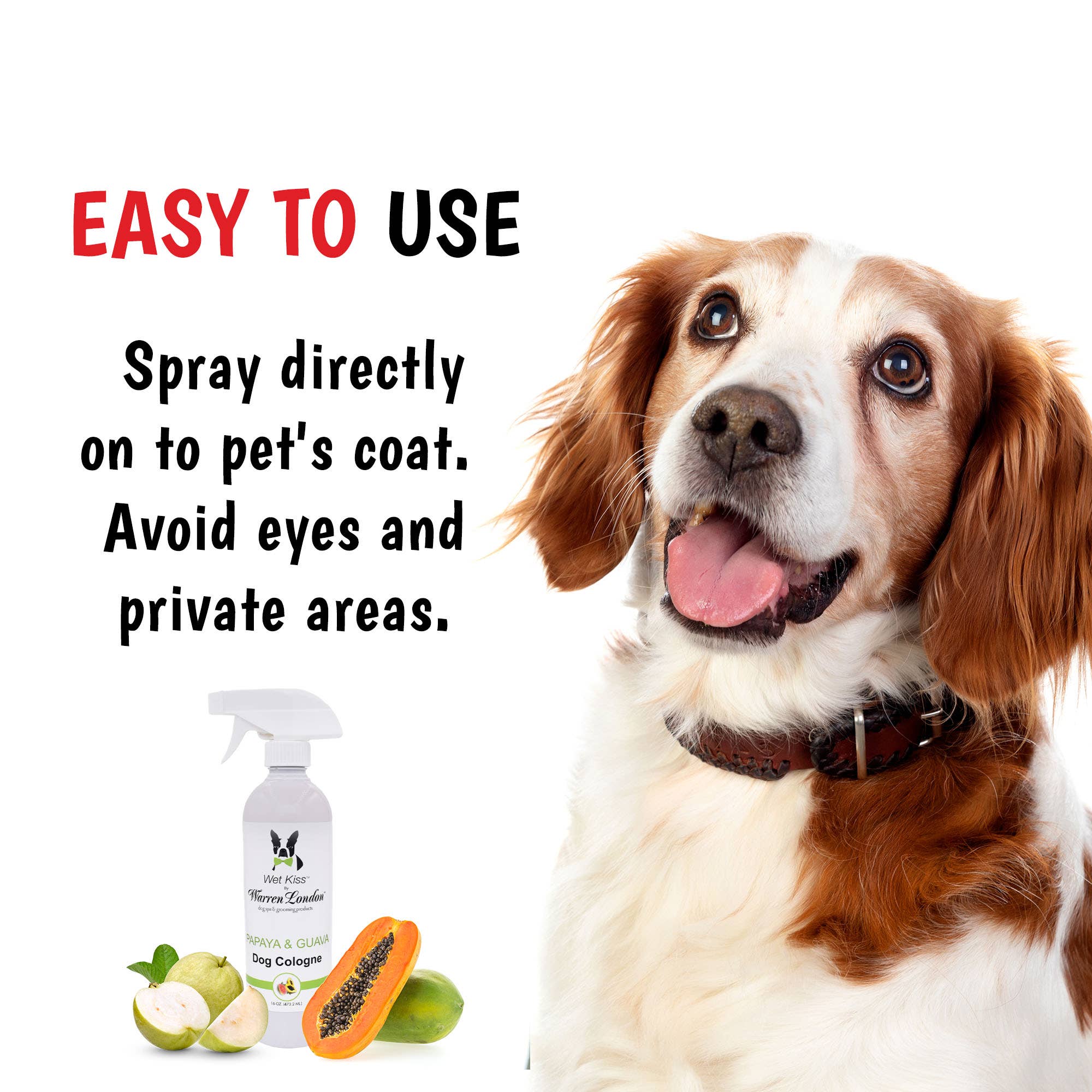 Warren London Dog Products - Vendita all'ingrosso Spray deodorante per animali - Wet Kiss Cologne per cani - 473 ml2