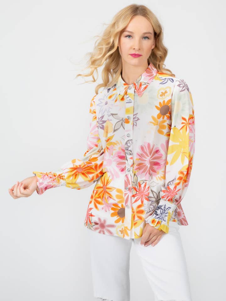 Blouse en crêpe doux pour la vente par ZYM