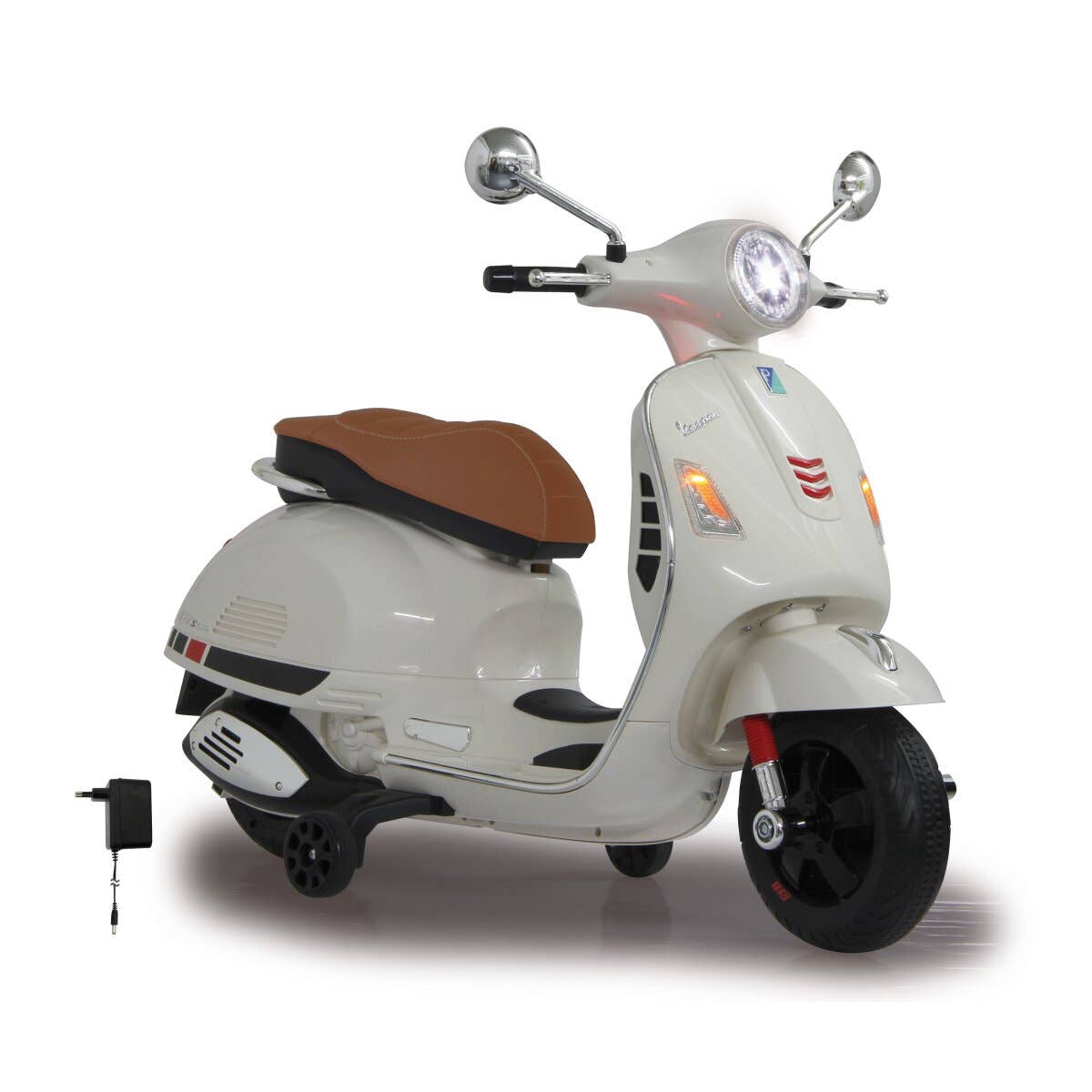 mhw24 - Venta al por mayor Bicicleta/patinete - Niños - Moto eléctrica Vespa GTS 125 blanca para niños 12V2
