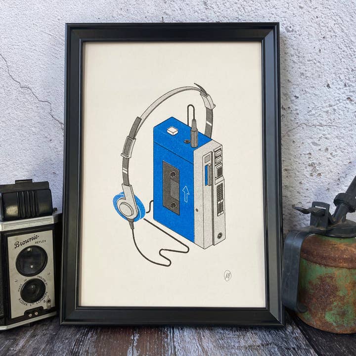 Walkman Risograph for wholesale by Mockup Goods Co.