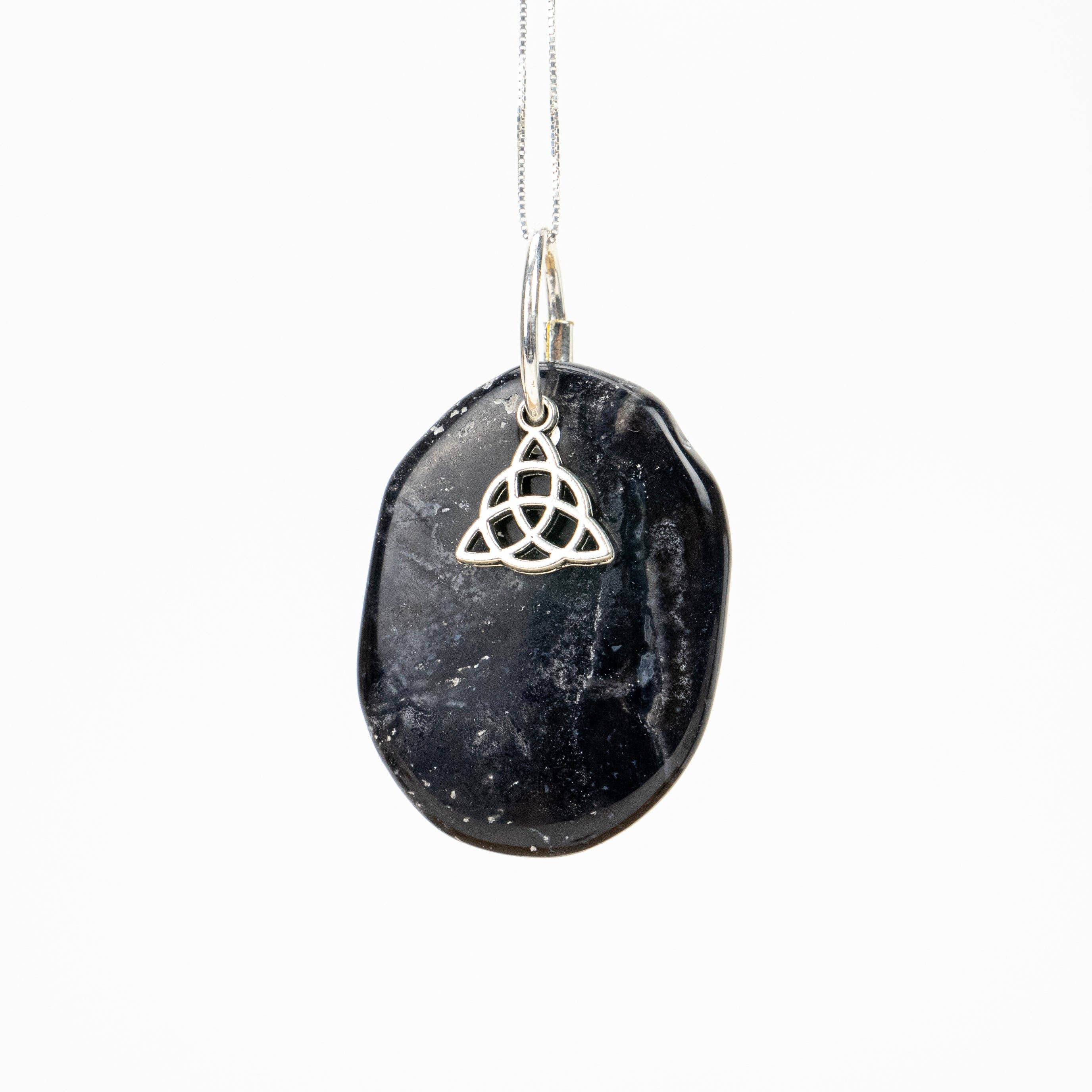 Pelham Grayson Rose - Wholesale Spiritual Stone/Crystal - Black Sardonyx | Silver Alloy Pendants2