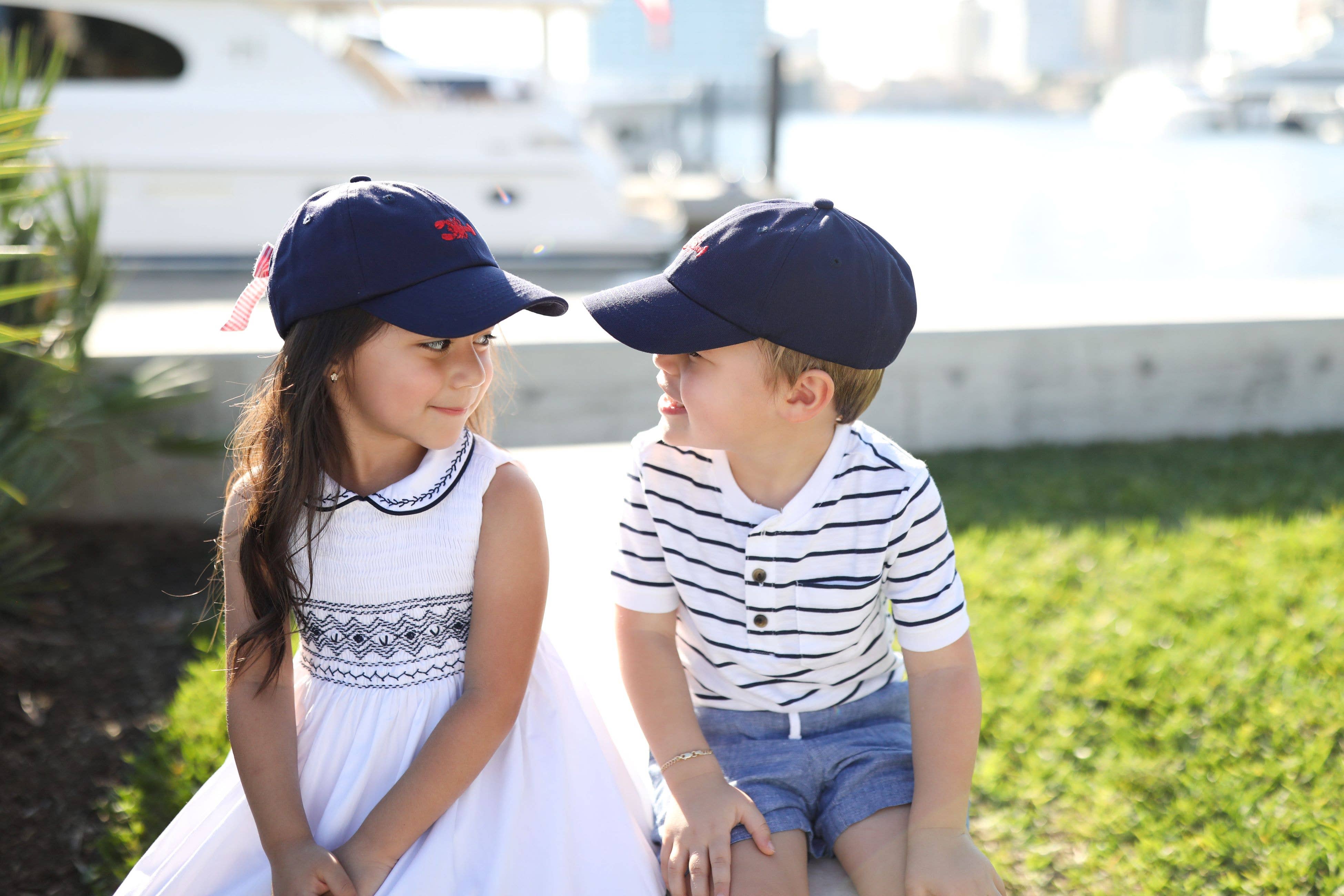 Bits & Bows - Wholesale Baseball Cap - Kids - Lobster Bow Baseball Hat (Youth)4
