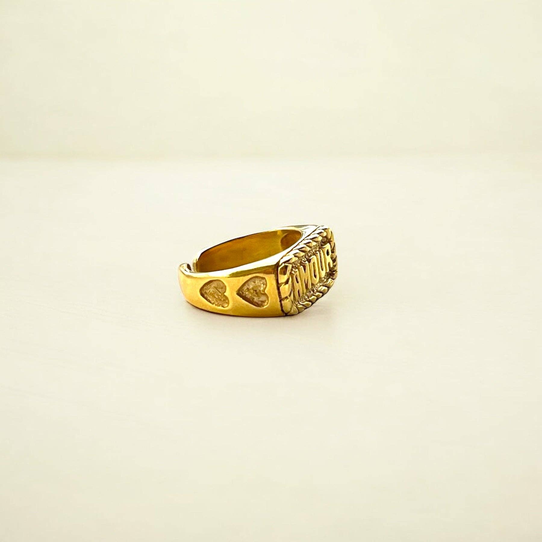 Persea Jewelry - Wholesale Signet Ring - Anillo Mon Amour Oro3