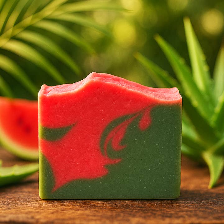 Aloe-Wassermelonenseife (keine Verpackung/Eigenmarke) für den Großhandel von DeShawn Marie Soap Boutique