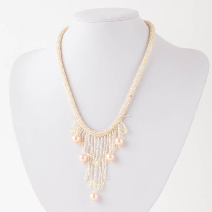 Benjamin International - Wholesale Beaded/Pearl Necklace - Natural Beaded Necklace 18''