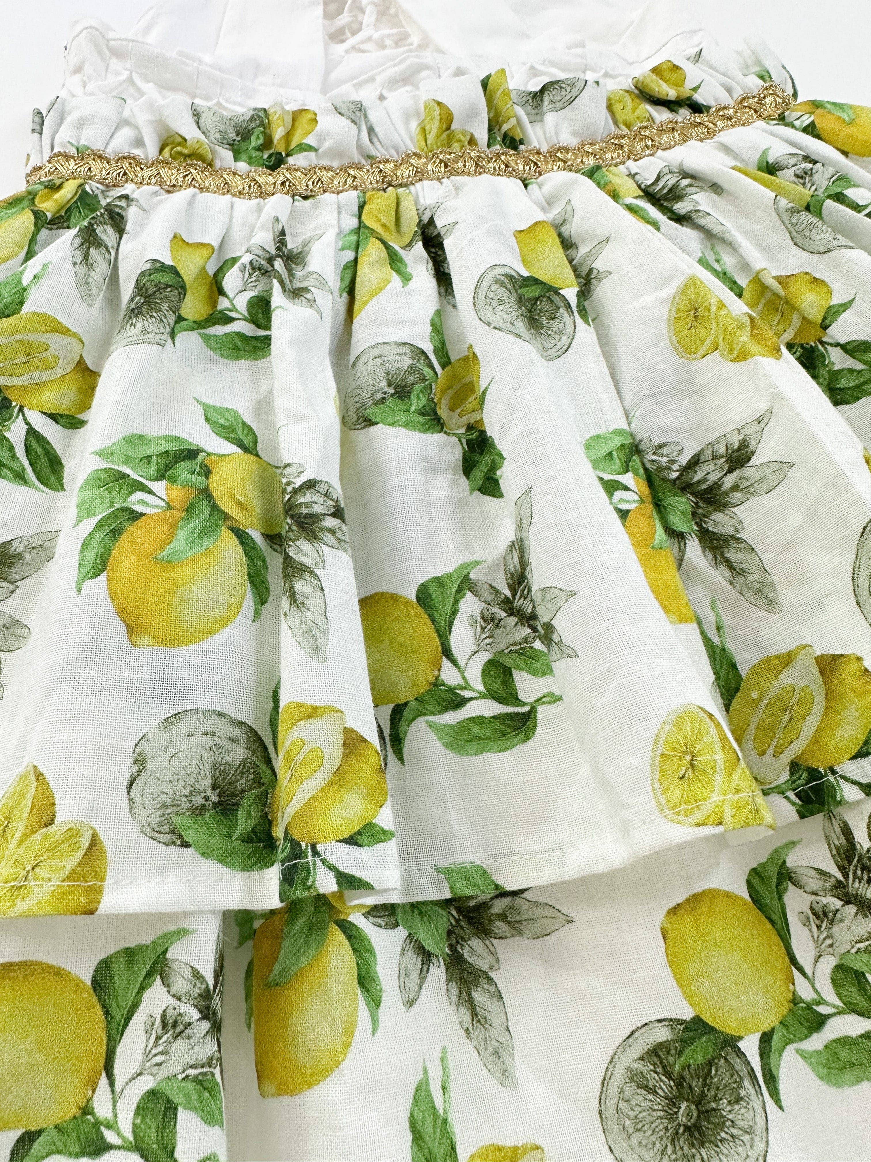 Petite Maison Kids – wholesale Klänning – Barn – Amalfi Lemon Klänning6