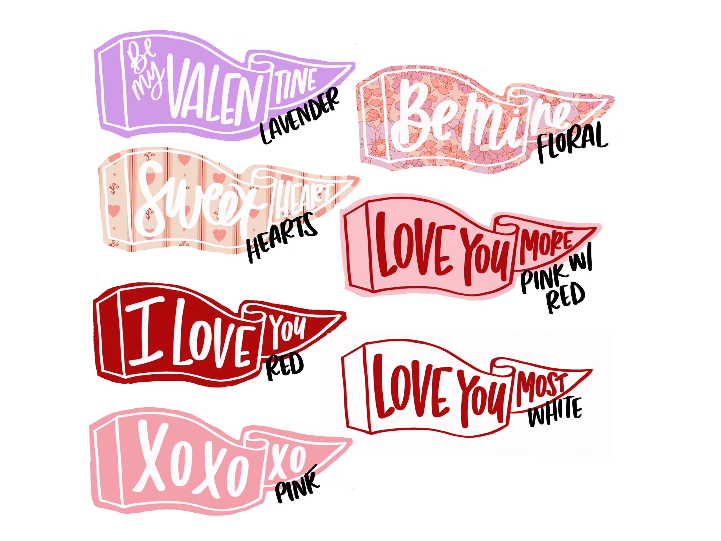 Goldie Letter Company - Wholesale Banner - Be My Valentine Flag1