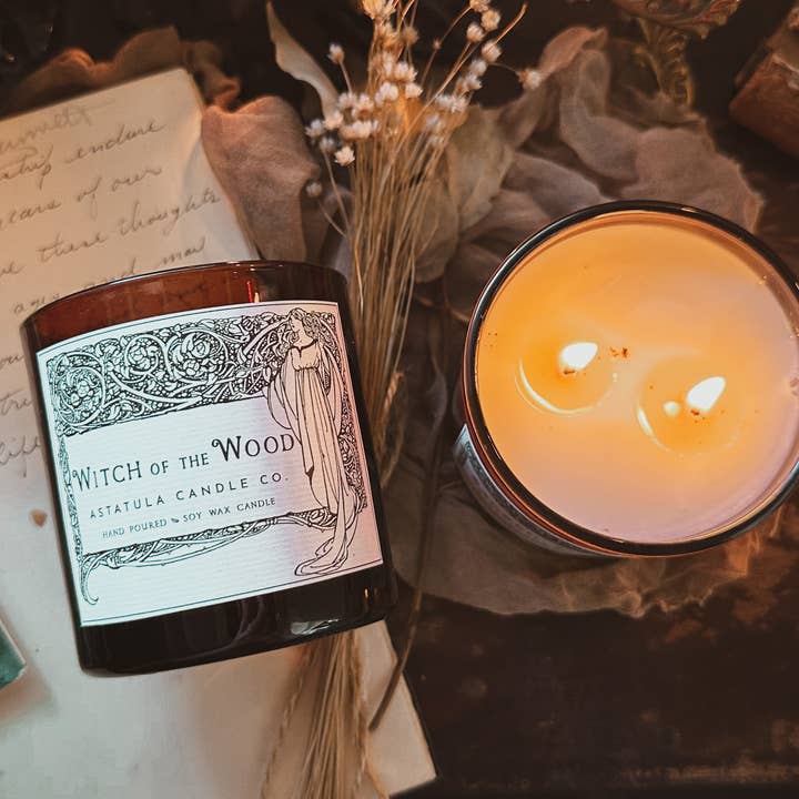 Astatula Candle Co. - Wholesale Jar/Filled Candle - Witch of the Wood // 8oz. Soy Wax Candle1
