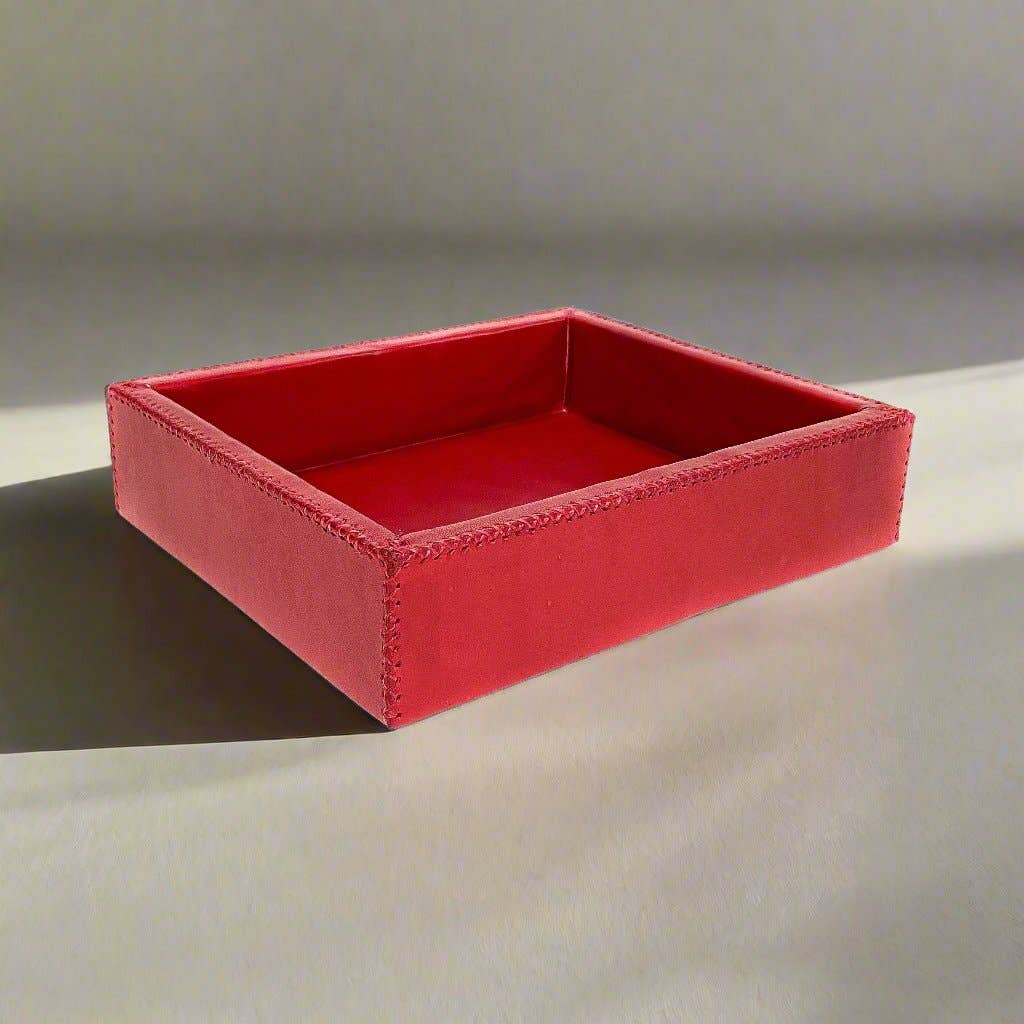 Bati Goods - Wholesale Decorative Tray - Monedas | Cedar & Leather Valet Tray6