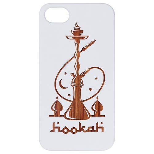 OTTO CASE - Wholesale Phone Case - Unisex - White Coated Rose Wood - Hookah Engraved0