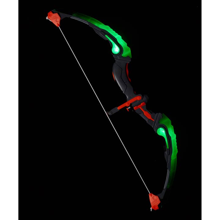 Dash Toyz - Vente Lot de jouets – enfant - Ensemble arc et flèche de tir à l'arc à lumière verte1