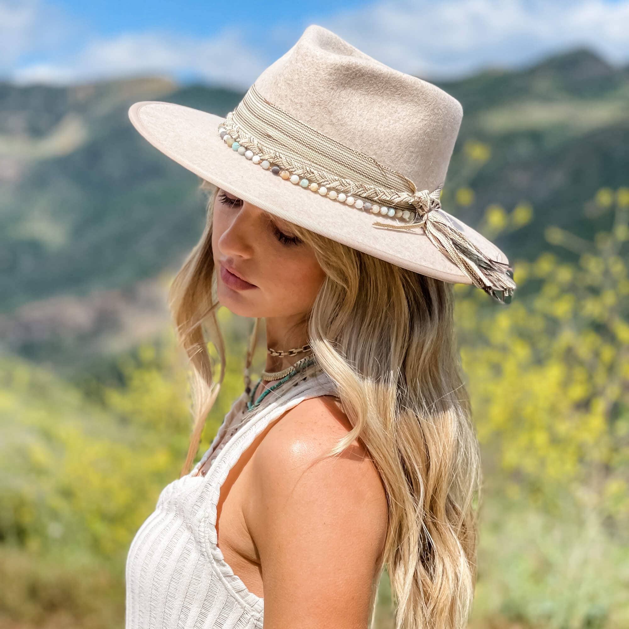 American Hat Makers - Wholesale Fedora – Women’s - Tear Drop Wool Felt Hat - Style Moonshine6