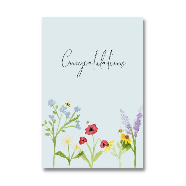 Cartão de parabéns flor por atacado de The Thank You Card Store