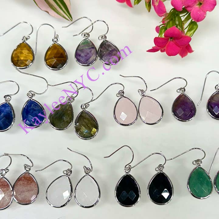 KayleeNYC - Wholesale Dangle Earrings - Crystal Sterling Silver Dangling Earring
