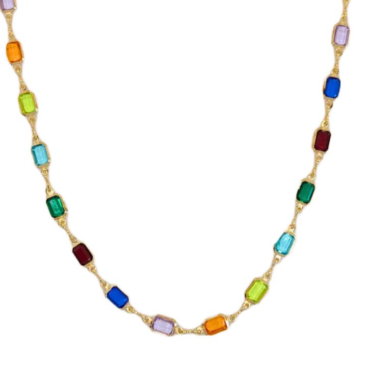 Zari Multicolor Chain-18k Gold Filled for wholesale by Jeluxe Jewelry