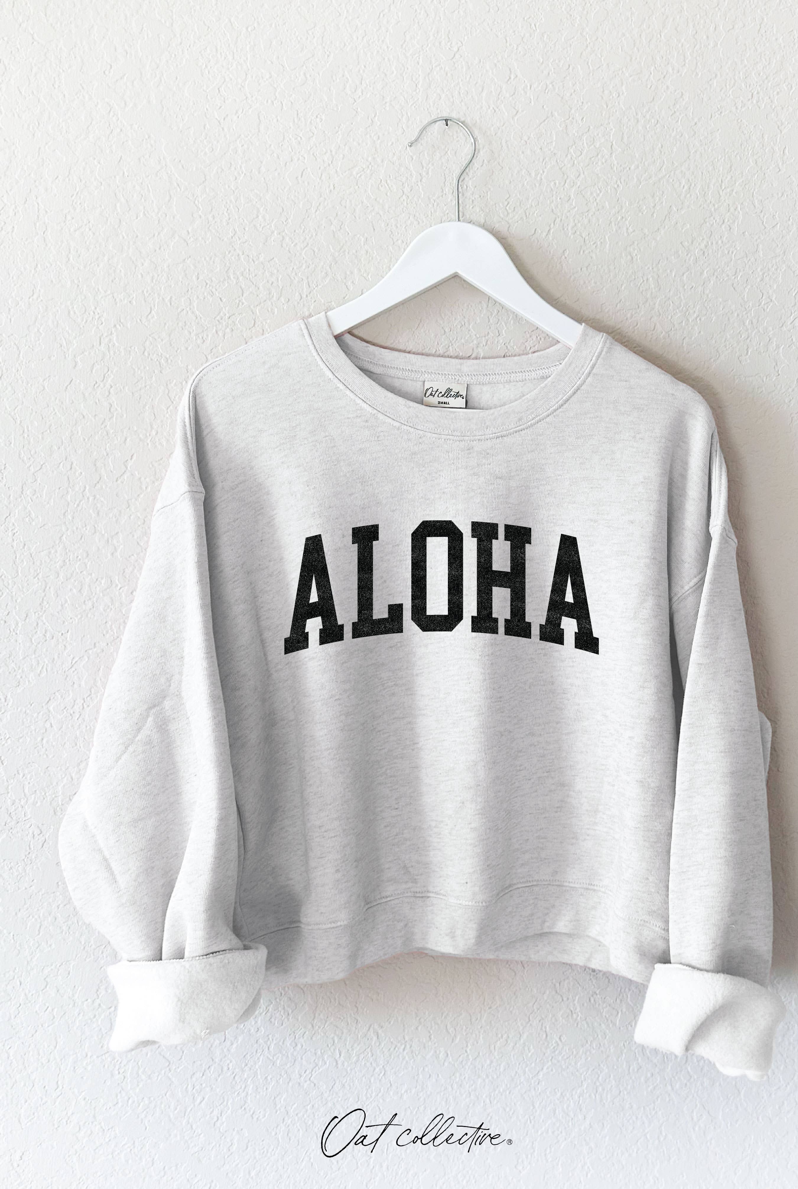 OAT COLLECTIVE - Vendita all'ingrosso Felpa stampata - Donna - Felpa Grafica ALOHA Mid1