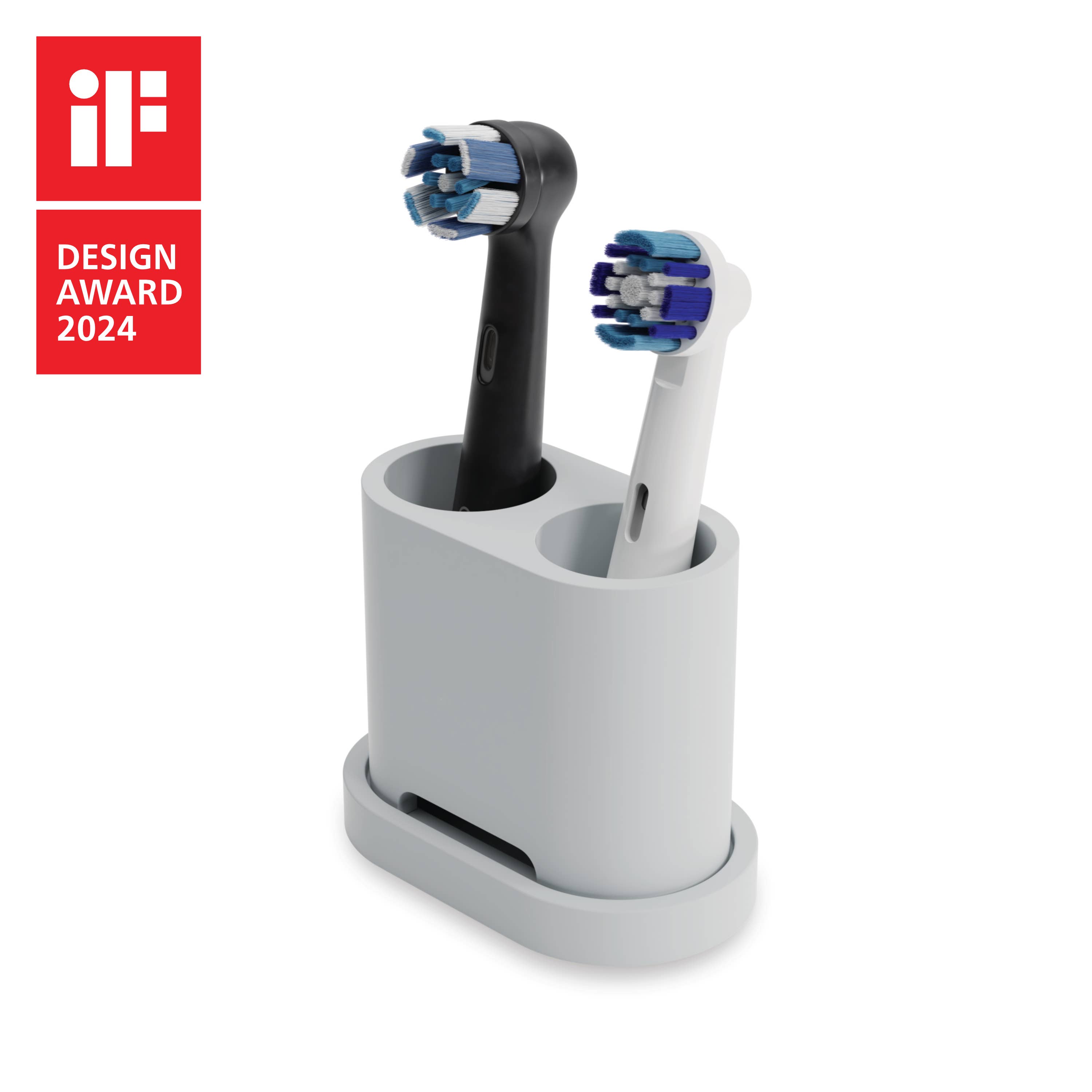 Qikfresh - Wholesale Toothbrush Holder - Toothbrush & clip-on brush holders (set of 2)1