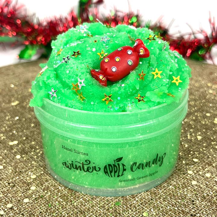 Hazel Slimes - Wholesale Putty/slime – Child - Winter Apple Candy Slime2