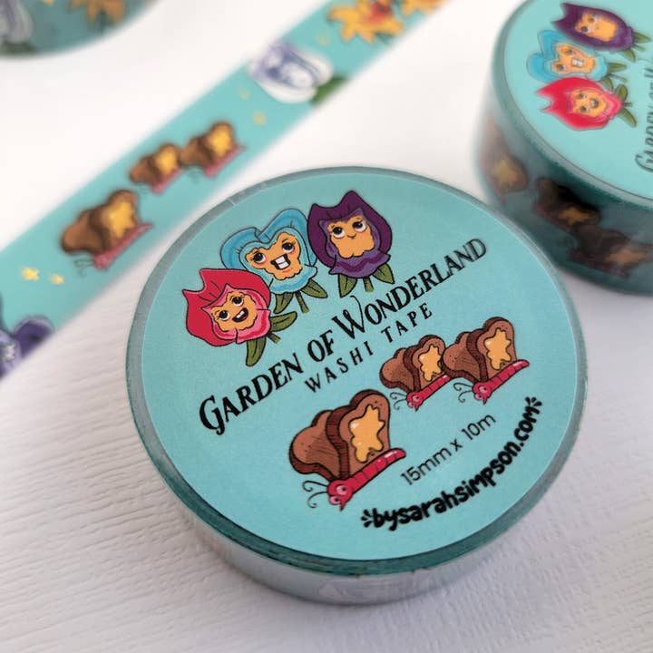 Garden of Wonderland Washi Tape for wholesale by by Sarah Simpson