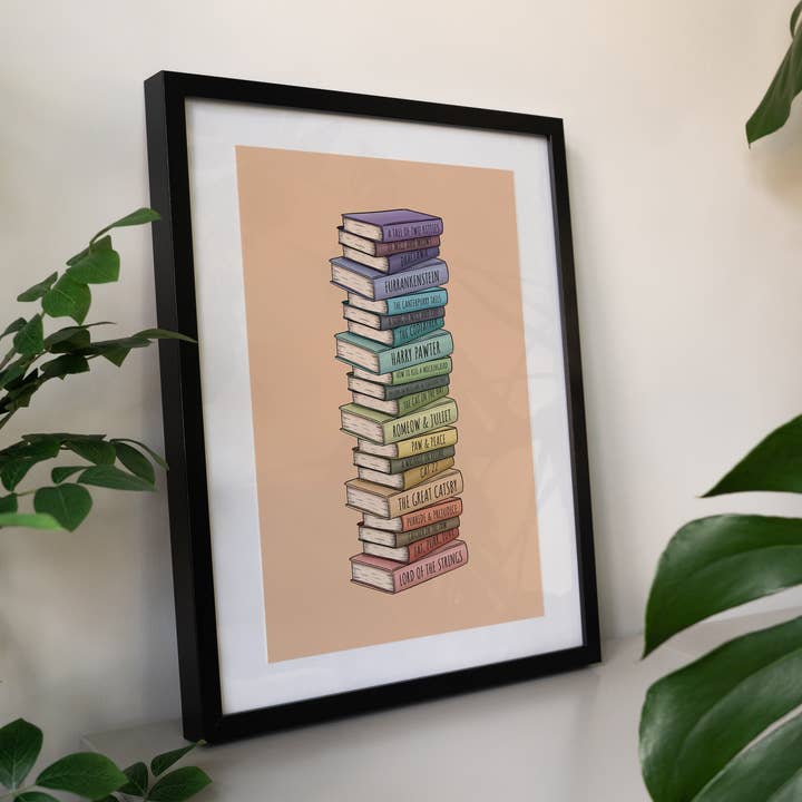 Hayley Jade Design Studio - Wholesale Art Print - Cat Book Puns Art Print2