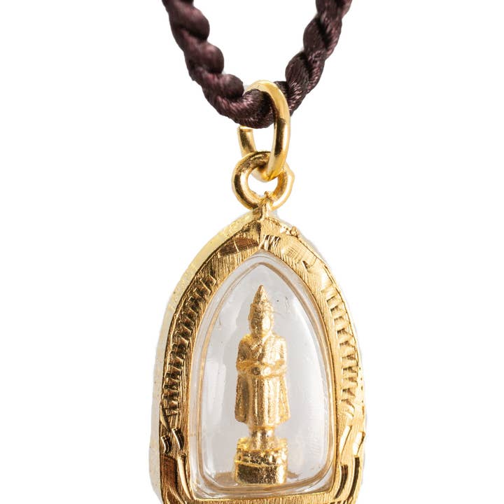Golden Weekday Birthday Buddha — mercoledì — con collana per la vendita all'ingrosso da parte di Artschatz LLC