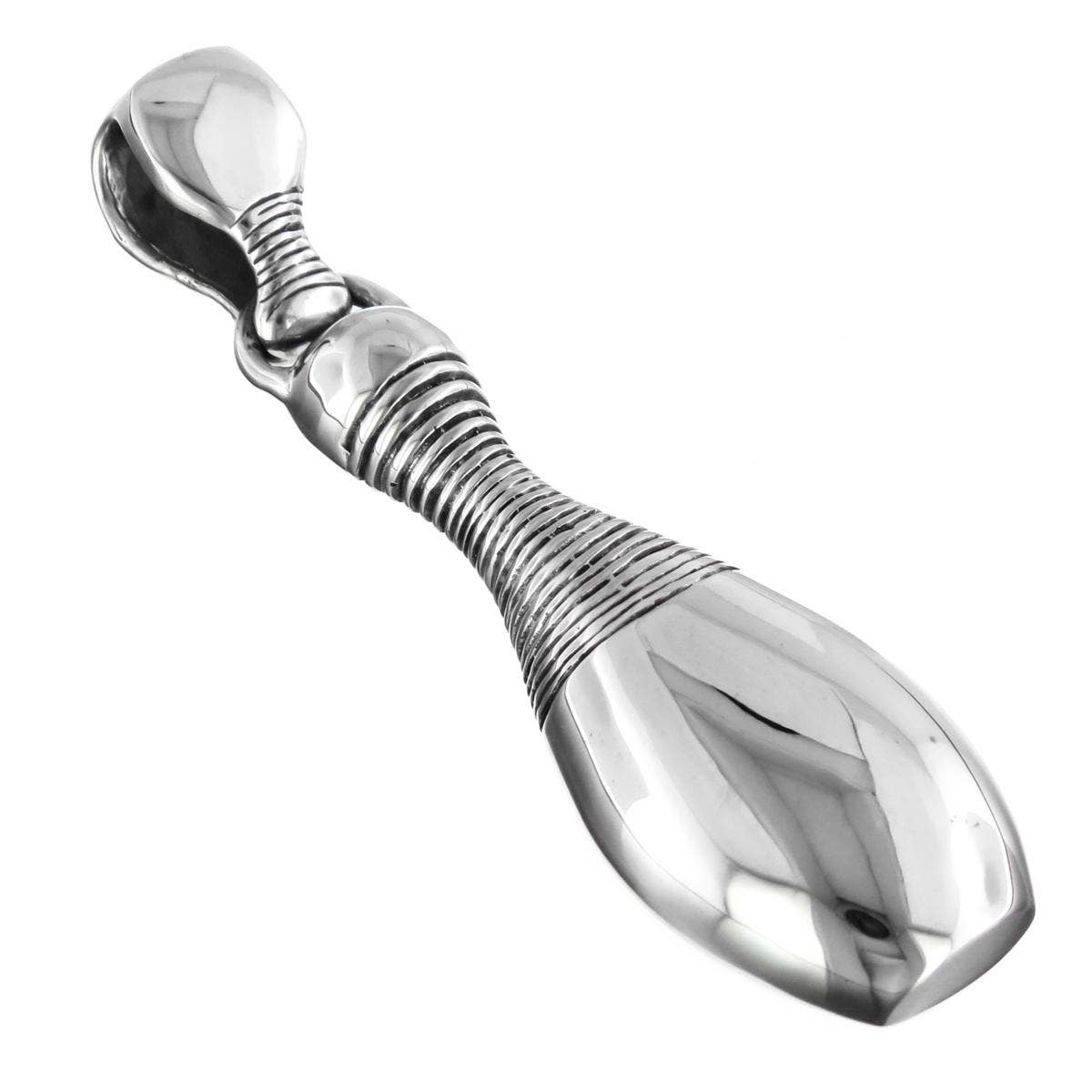 FifiRose - Vendita all'ingrosso Collana con ciondolo/pendaglio - Ciondolo birillo da bowling in argento sterling 925, 2"2