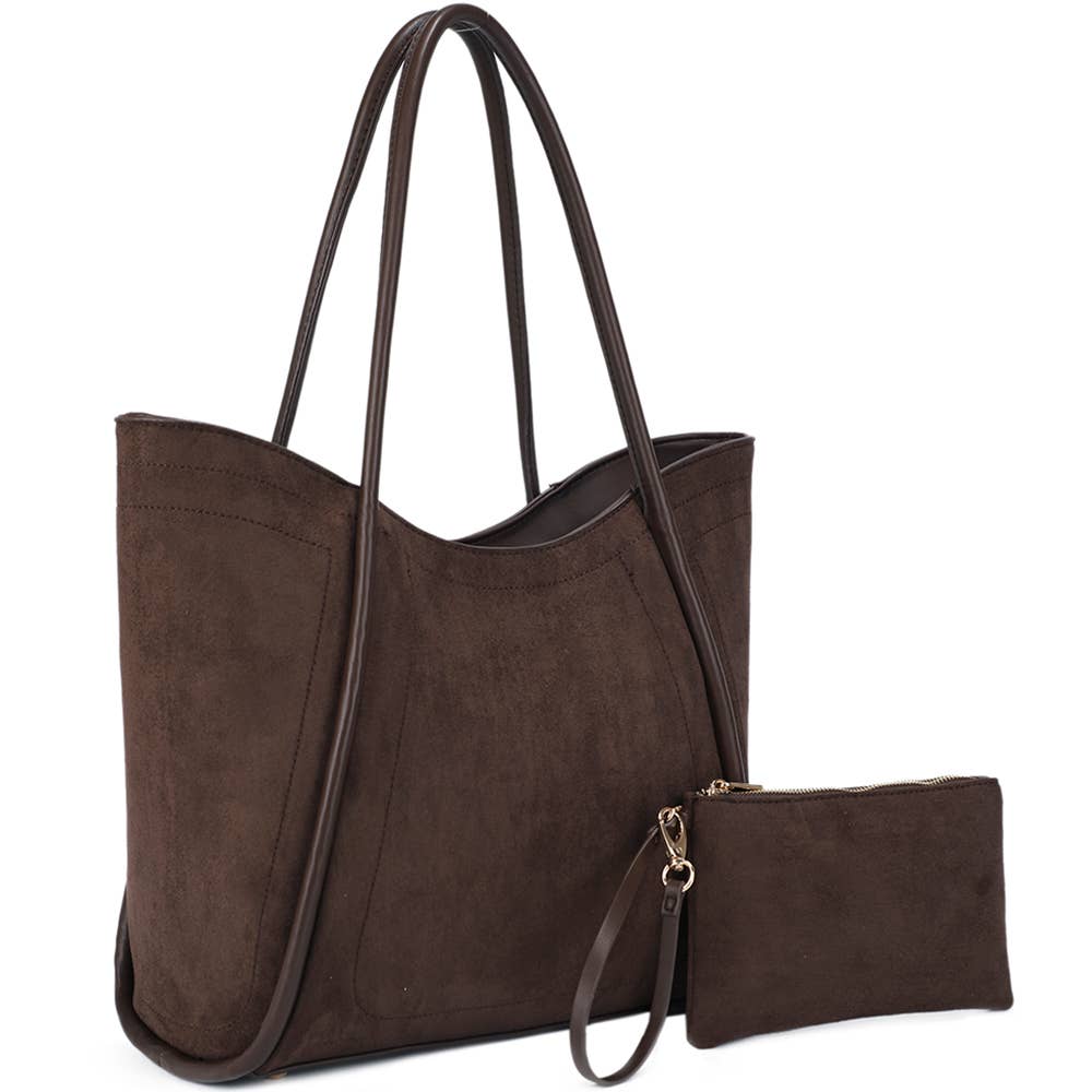 JOIA ACCESSORIES – wholesale Bärkasse - Dam – 2I1 STRUKTURERAD AXELVÄSKA MED CLUTCHSET, SJ 60119 SET0