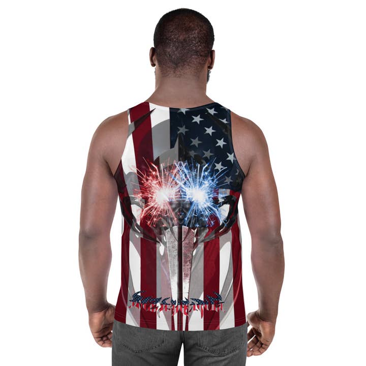 Débardeur RW INC AMERICAN EMBEDED SPARK CREST pour la vente par RAZRWING