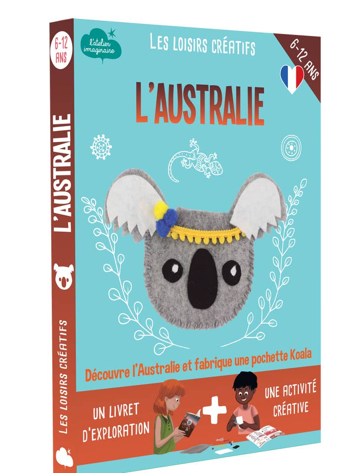 Kit DIY pochette koala - bricolage enfant français pour la vente par L'Atelier Imaginaire