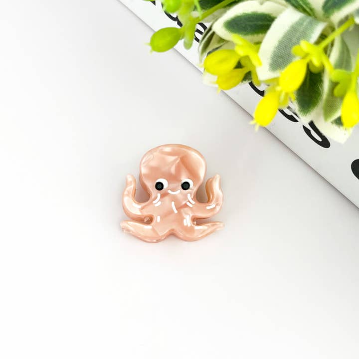 TheDivaSoap - Wholesale Hair Clip - Women's - Acetate Mini Marine Animal Hair Clip,Shark Octopus Claw Clip1