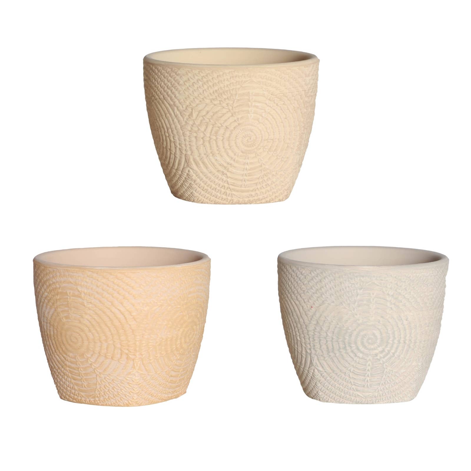 B&B - Venta al por mayor Macetas - Macetero Surtido 3 Terracota Tonos Claros 10X10X8cm0