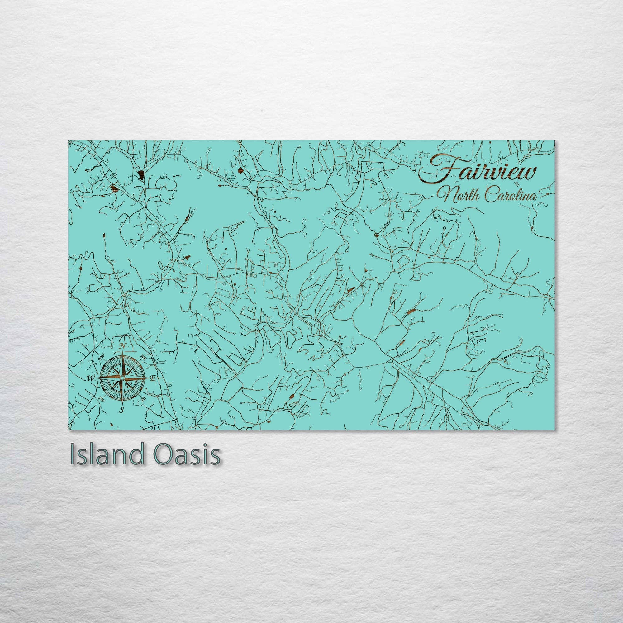 Fire & Pine - Wholesale Plattegrond - North Carolina: Fairview Street Map0