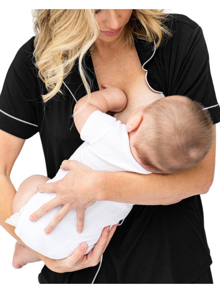 Kindred Bravely - Wholesale Sleepwear Set - Women's - Clea Bamboo Maternity & Postpartum Short Sleeve Pajama Set3