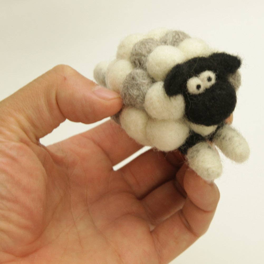 Woolbuddy – wholesale DIY craft kit – DIY Needle Felting Kit - Sheep6